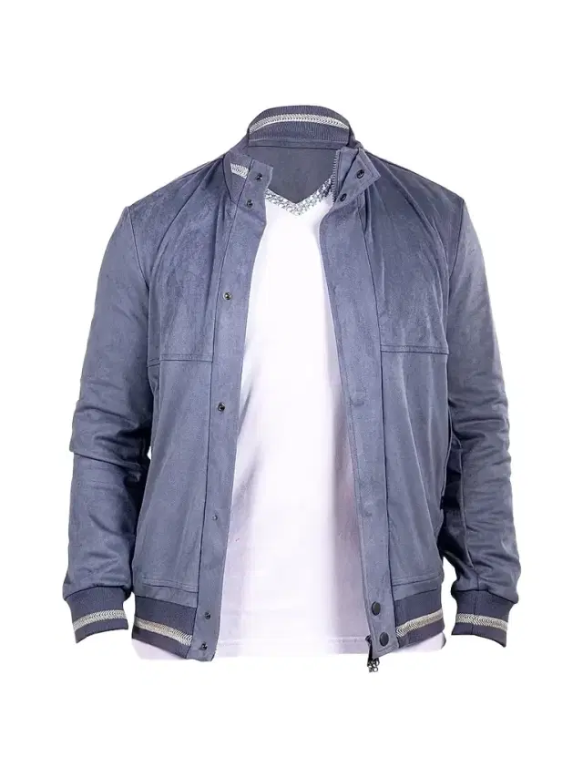 Maceoo Men's Marthyr Bomber Jacket - Blue