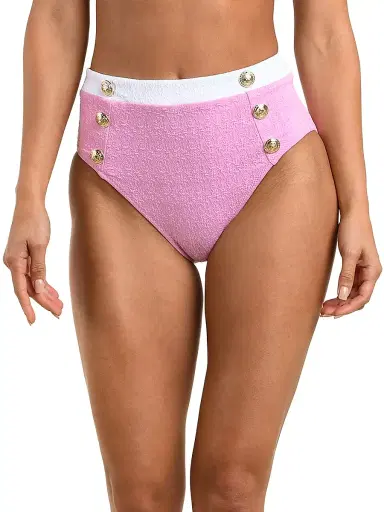 L'Agence Women's Colorblock Chic Vanessa High-Waisted Bikini Bottom | Thumbnail 3 L'Agence Women's Colorblock Chic Vanessa High-Waisted Bikini Bottom | Thumbnail 3