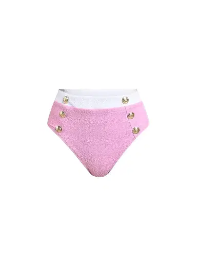 L'Agence Women's Colorblock Chic Vanessa High-Waisted Bikini Bottom | Thumbnail 1 L'Agence Women's Colorblock Chic Vanessa High-Waisted Bikini Bottom | Thumbnail 1