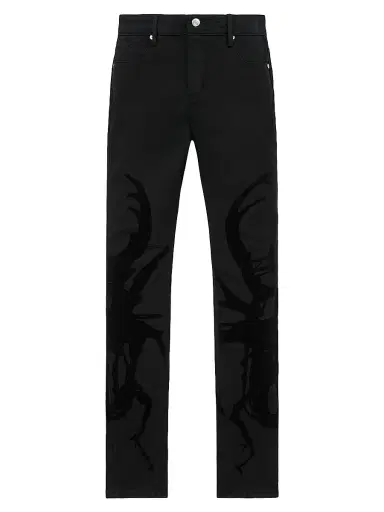 RTA Men's Chaparral Bryant Printed Skinny Jeans - Black Beetle - Size 42 | Thumbnail 1