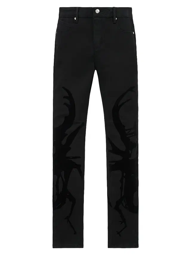 RTA Men's Chaparral Bryant Printed Skinny Jeans - Black Beetle