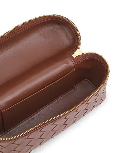 Bottega Veneta Women's Bang Bang Intrecciato Leather Crossbody Vanity Case Bag | Thumbnail 4 Bottega Veneta Women's Bang Bang Intrecciato Leather Crossbody Vanity Case Bag | Thumbnail 4