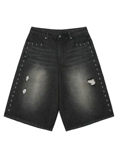 RTA Men's Chaparral Gustavo Denim Bermuda Shorts - Noir - Size 42 | Thumbnail 1
