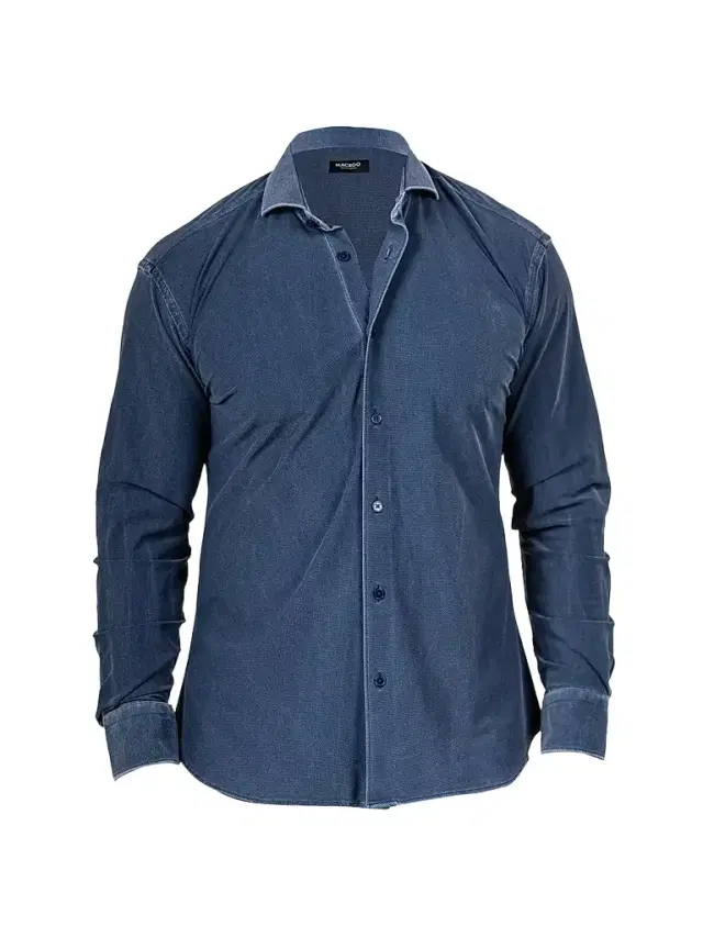 Maceoo Men's Einstein Marthyr Shirt - Blue