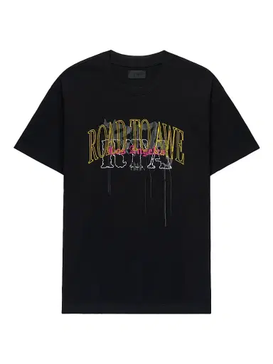 RTA Men's Chaparral Colin Oversized Cotton Crewneck T-Shirt - Black Mixed Logo - Size XXL | Thumbnail 1