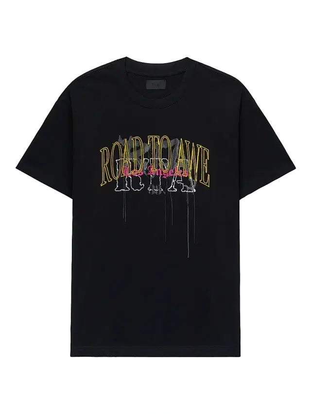 RTA Men's Chaparral Colin Oversized Cotton Crewneck T-Shirt - Black Mixed Logo