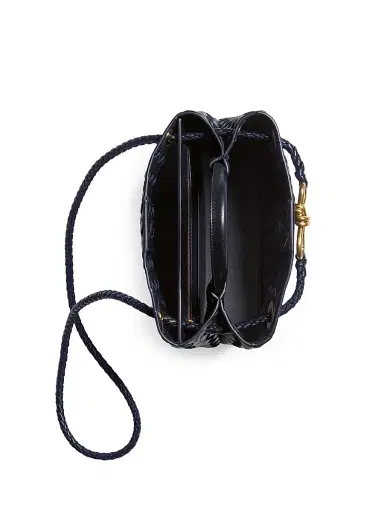 Bottega Veneta Women's Andiamo Intrecciato Leather Top-Handle Bag - Midnight | Thumbnail 4 Bottega Veneta Women's Andiamo Intrecciato Leather Top-Handle Bag - Midnight | Thumbnail 4