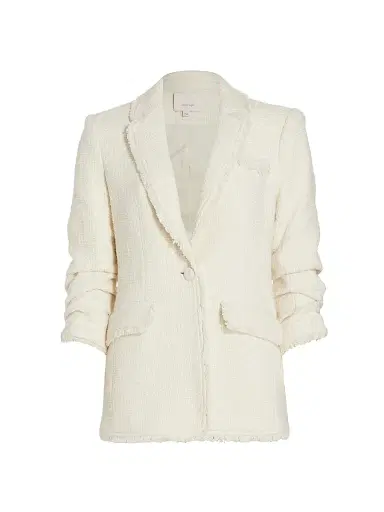 Cinq à Sept Women's Khloe Boucle Blazer - Gardenia - Size 0 | Thumbnail 1 Cinq à Sept Women's Khloe Boucle Blazer - Gardenia - Size 0 | Thumbnail 1