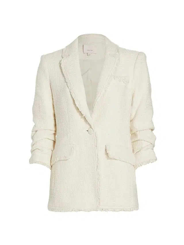 Cinq à Sept Women's Khloe Boucle Blazer - Gardenia