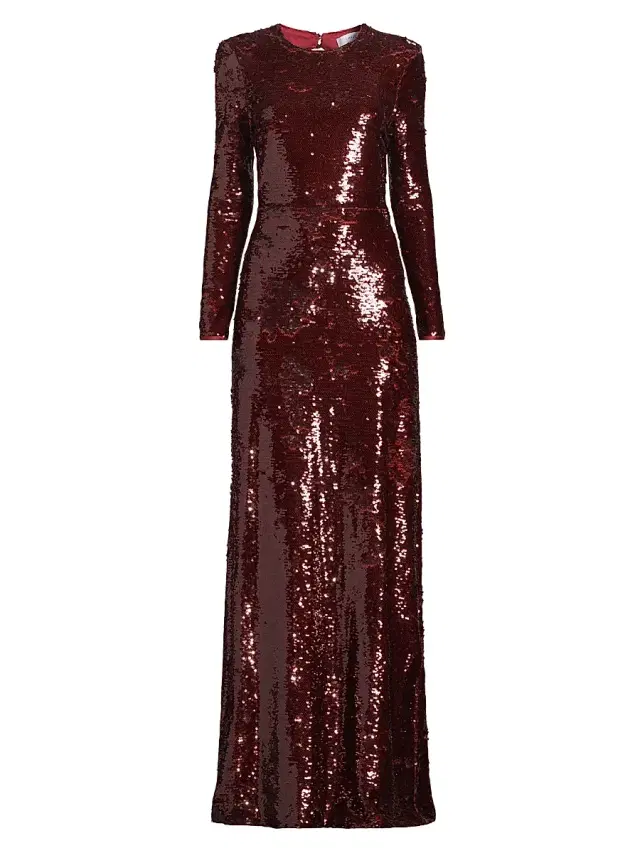 Likely Women's Reese Sequin Column Gown - Merlot