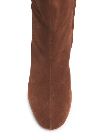 Cinq à Sept Women's Dani 70MM Suede Boots - Dark Sepia | Thumbnail 4 Cinq à Sept Women's Dani 70MM Suede Boots - Dark Sepia | Thumbnail 4