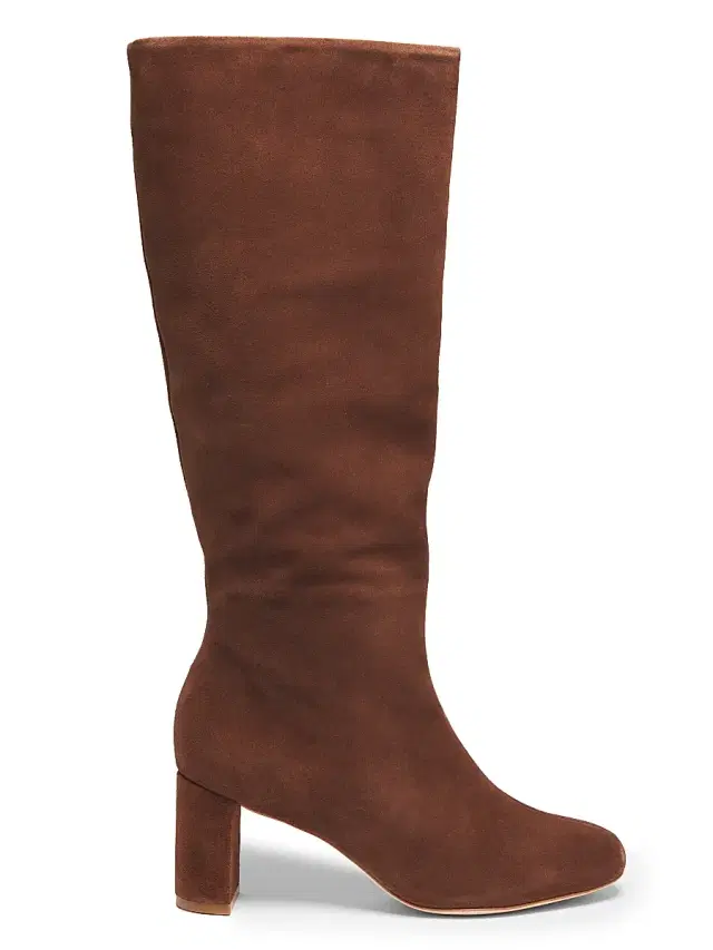 Cinq à Sept Women's Dani 70MM Suede Boots - Dark Sepia