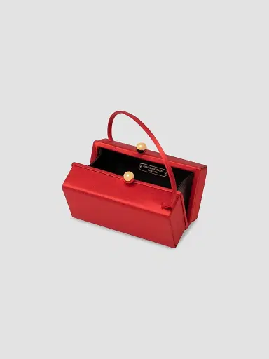 Carolina Herrera Women's Mimi Satin Top Handle Bag | Thumbnail 3 Carolina Herrera Women's Mimi Satin Top Handle Bag | Thumbnail 3