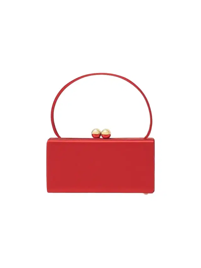 Carolina Herrera Women's Mimi Satin Top Handle Bag - Herrera Red