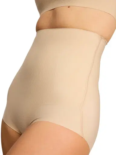 Commando Women's Zone Smoothing High-Waisted Brief - Beige - Size Large | Thumbnail 5