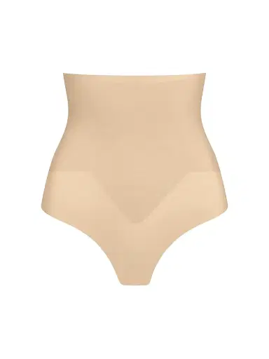 Commando Women's Zone Smoothing High-Waisted Brief - Beige - Size Large | Thumbnail 1