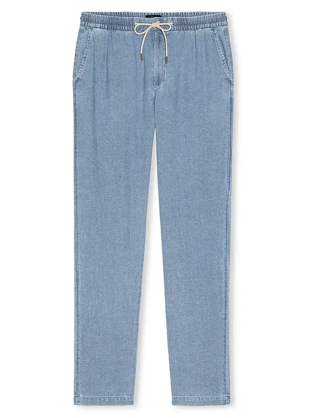 Men's Callum Drawstring Pants - Medium Wash Indigo
