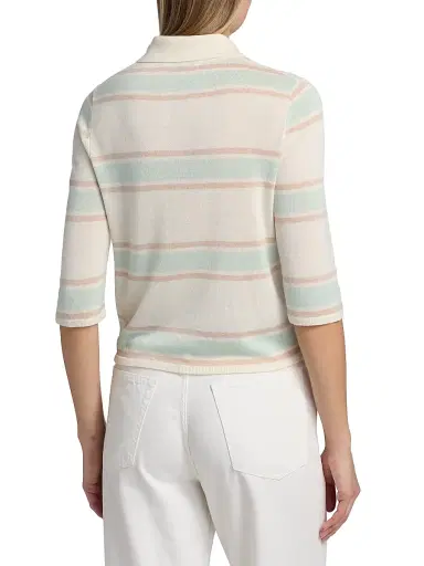 Re/done Women's Range Polo Top - Light Mint Combo | Thumbnail 5 Re/done Women's Range Polo Top - Light Mint Combo | Thumbnail 5