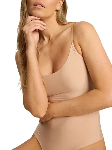 Commando Women's Butter Cami Stretch-Modal Bodysuit - Beige - Size XL | Thumbnail 4