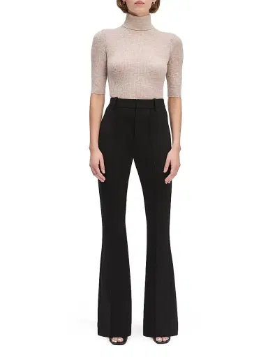 Favorite Daughter Women's Devin High-Rise Flare Pants - Black - Size 0 | Thumbnail 2