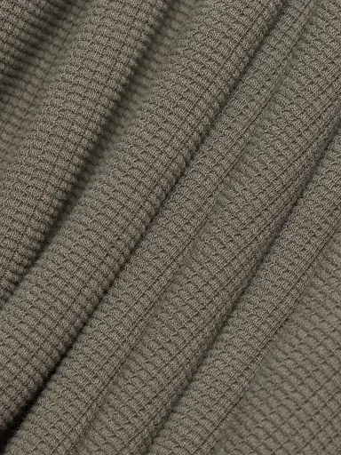 FRAME Men's Waffle-Textured Crewneck T-Shirt - Smoky Green | Thumbnail 7