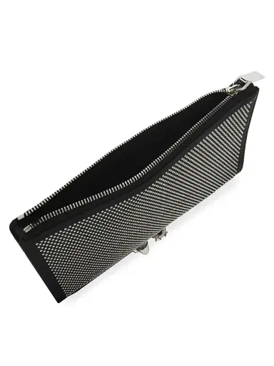 Alexander McQueen Women's Punk Studded Leather Flat Pouch - Black | Thumbnail 3