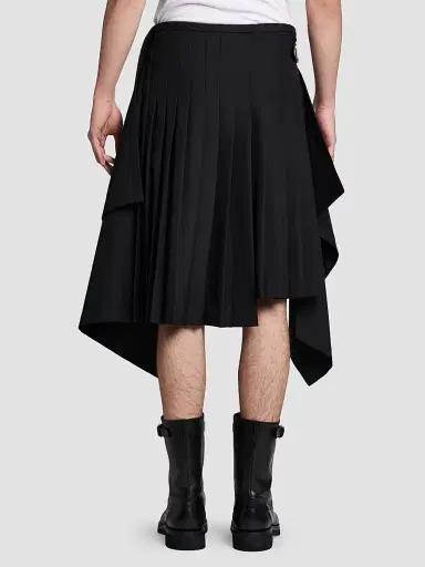 Alexander McQueen Men's Uniform Wool-Blend Wrap Skirt - Black - Size 44 | Thumbnail 5 Alexander McQueen Men's Uniform Wool-Blend Wrap Skirt - Black - Size 44 | Thumbnail 5