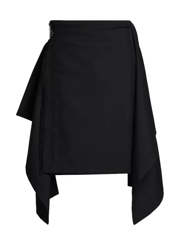 McQueen Men's Uniform Wool-Blend Wrap Skirt - Black