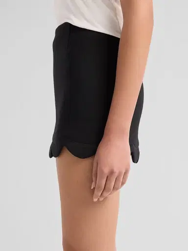 Marc Jacobs Women's Scallop Daisy Wool-Blend Mini Skirt - Black - Size XS | Thumbnail 5 Marc Jacobs Women's Scallop Daisy Wool-Blend Mini Skirt - Black - Size XS | Thumbnail 5