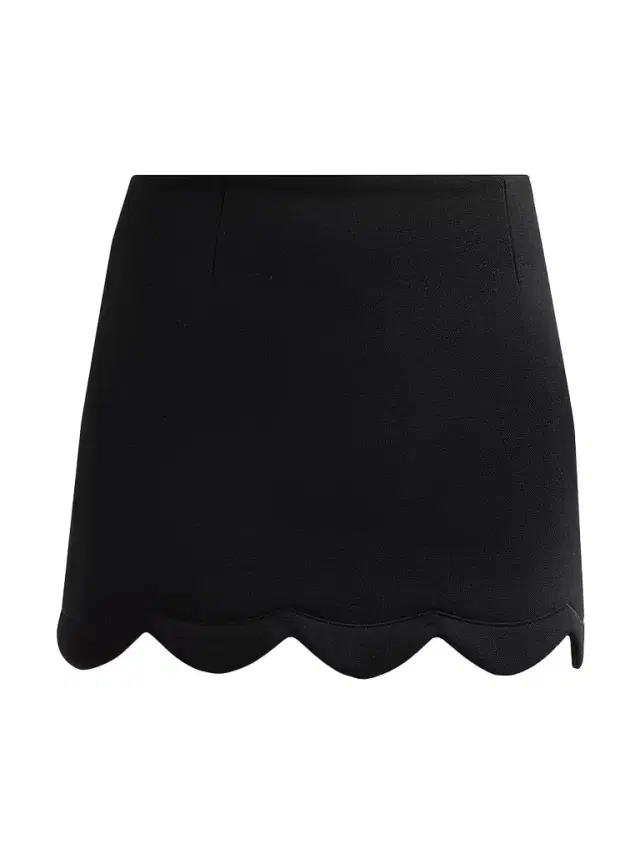 Marc Jacobs Women's Scallop Daisy Wool-Blend Mini Skirt - Black