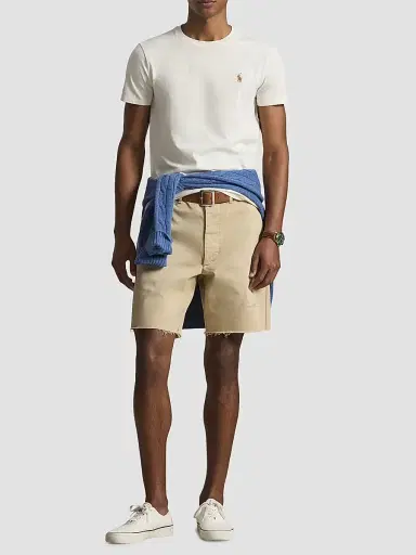 Polo Ralph Lauren Men's Custom-Slim-Fit Jersey Crewneck T-Shirt - Parchment Cream | Thumbnail 2