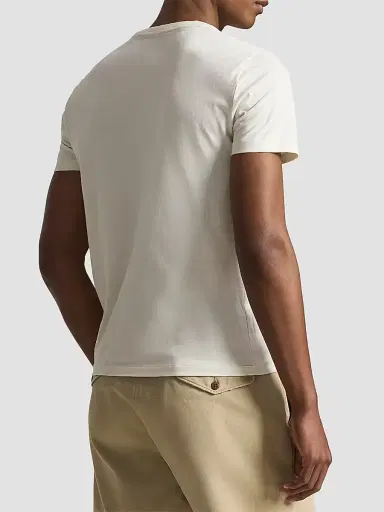 Polo Ralph Lauren Men's Custom-Slim-Fit Jersey Crewneck T-Shirt - Parchment Cream | Thumbnail 3