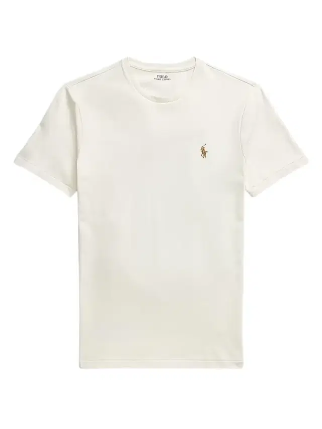 Polo Ralph Lauren Men's Custom-Slim-Fit Jersey Crewneck T-Shirt - Parchment Cream