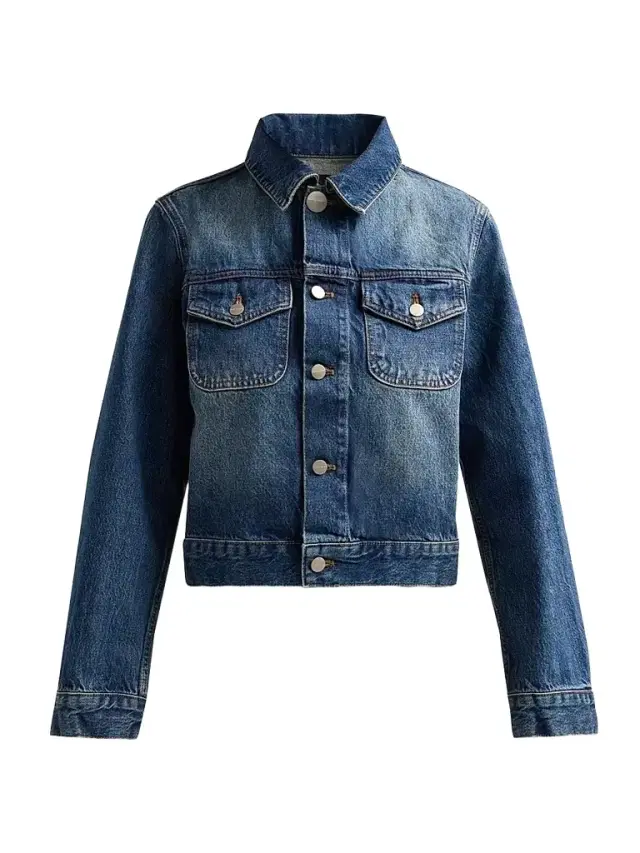 Marc Jacobs Women's Shrunken Denim Jacket - Medium Wash Indigo