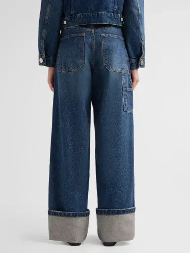 Marc Jacobs Women's Cuffed Wide-Leg Jeans | Thumbnail 3 Marc Jacobs Women's Cuffed Wide-Leg Jeans | Thumbnail 3