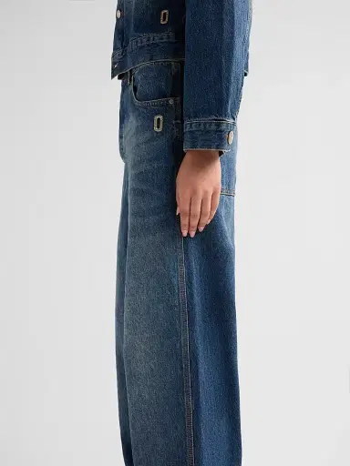Marc Jacobs Women's Cuffed Wide-Leg Jeans | Thumbnail 5 Marc Jacobs Women's Cuffed Wide-Leg Jeans | Thumbnail 5