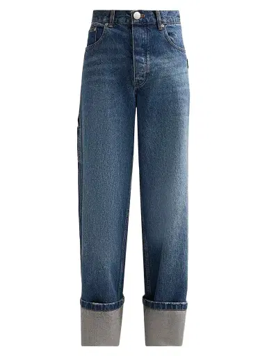 Marc Jacobs Women's Cuffed Wide-Leg Jeans | Thumbnail 1 Marc Jacobs Women's Cuffed Wide-Leg Jeans | Thumbnail 1