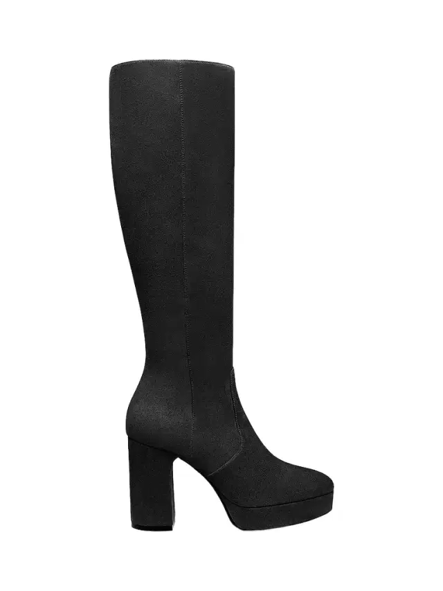 Stuart Weitzman Women's Dayna 100MM Suede Platform Boots - Black