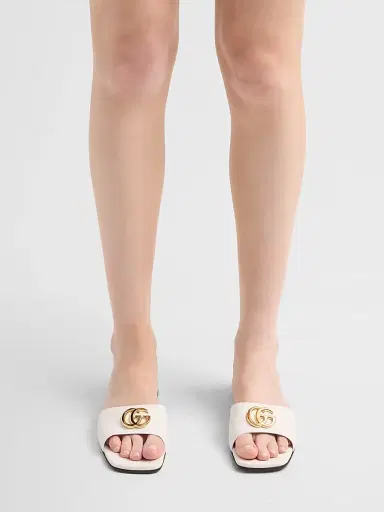 Gucci Women's Double G Leather Sandals - White Bamboo - Size 5.5 | Thumbnail 2 Gucci Women's Double G Leather Sandals - White Bamboo - Size 5.5 | Thumbnail 2