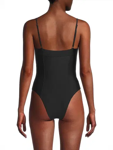 Ramy Brook Women's Jayda Bustier One-Piece Swimsuit - Black - Size Large | Thumbnail 5