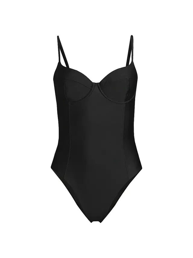 Ramy Brook Women's Jayda Bustier One-Piece Swimsuit - Black