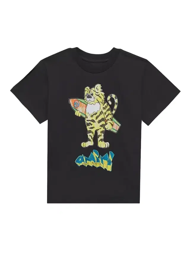 Little Kid's & Kid's Tiger Graphic T-Shirt - Black