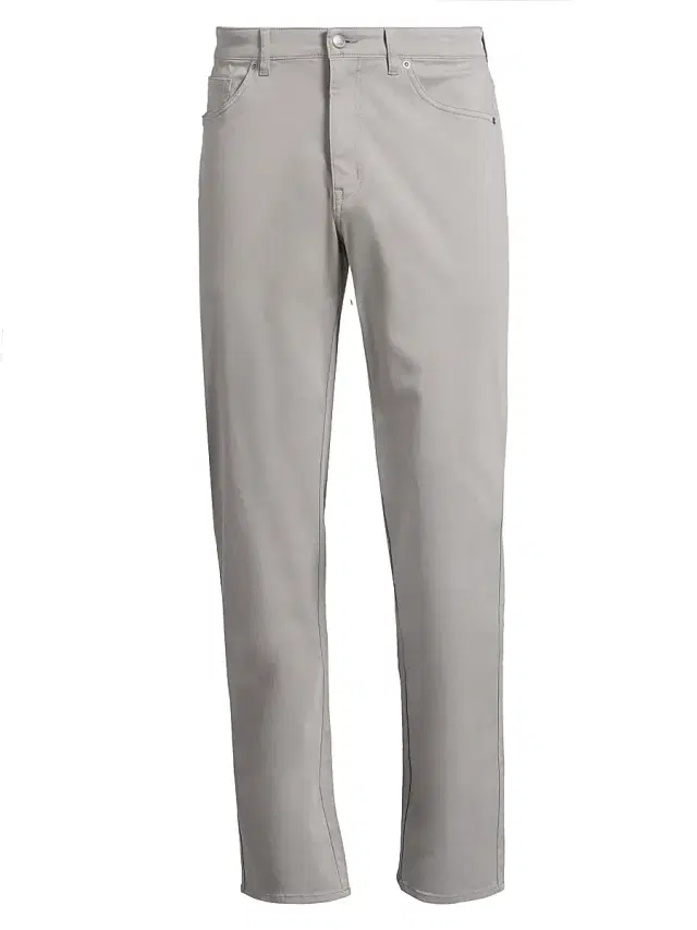 Peter Millar Men's Crown Stretch Cotton-Blend Five-Pocket Pants - Gale Grey