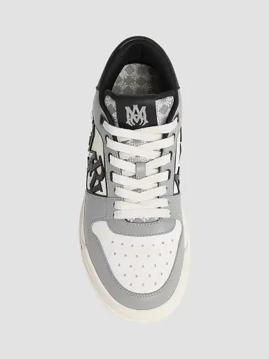 Amiri Men's Classic Logo Colorblocked Leather Low-Top Sneakers - Grey | Thumbnail 3 Amiri Men's Classic Logo Colorblocked Leather Low-Top Sneakers - Grey | Thumbnail 3