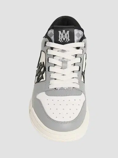 Amiri Men's Classic Logo Colorblocked Leather Low-Top Sneakers - Grey | Thumbnail 4 Amiri Men's Classic Logo Colorblocked Leather Low-Top Sneakers - Grey | Thumbnail 4