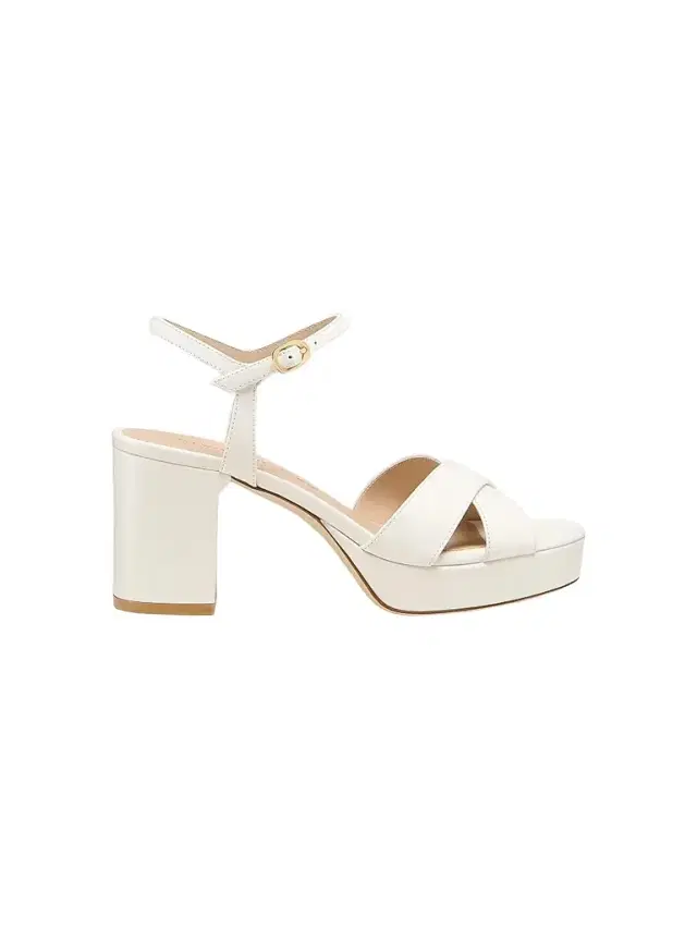 Stuart Weitzman Women's Dayna 80MM Leather Platform Sandals - Cream