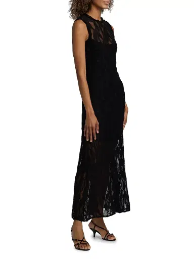 Ulla Johnson Women's Venus Lace Maxi Dress - Noir | Thumbnail 4