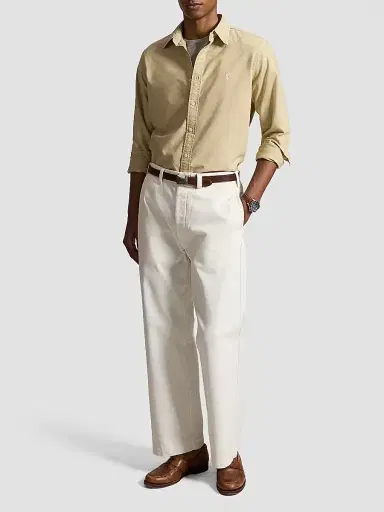 Polo Ralph Lauren Men's Classic Fit Garment-Dyed Oxford Shirt - Dune Tan - Size XXL | Thumbnail 2