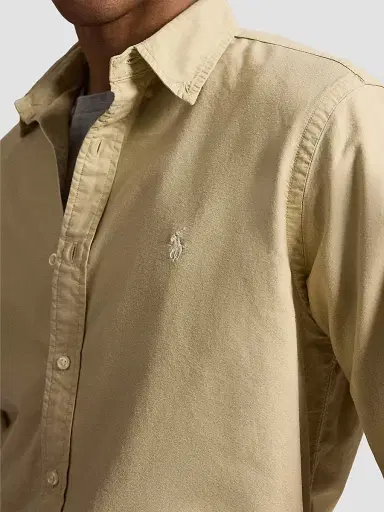 Polo Ralph Lauren Men's Classic Fit Garment-Dyed Oxford Shirt - Dune Tan - Size XXL | Thumbnail 5