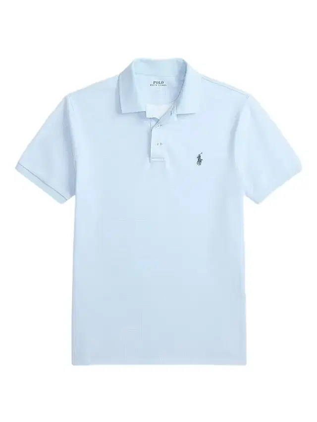 Polo Ralph Lauren Men's Custom-Slim-Fit Stretch Mesh Polo Shirt - Small Glen Pebble Blue
